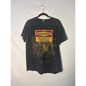 The Walking Dead We Are All Infected Graphic Short Sleeve Shirt Adult Size Large